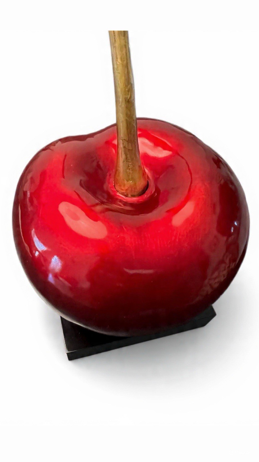 Handmade Sculpture « The Cherry On Top » – Artificial Stone, Art Piece OVERSIZED