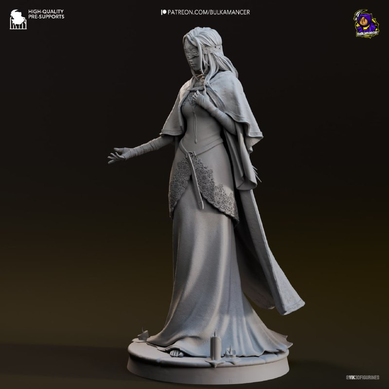 Fire Keeper, 235mm Resin Model Kit Painted 3d Printed GK Statue Figure