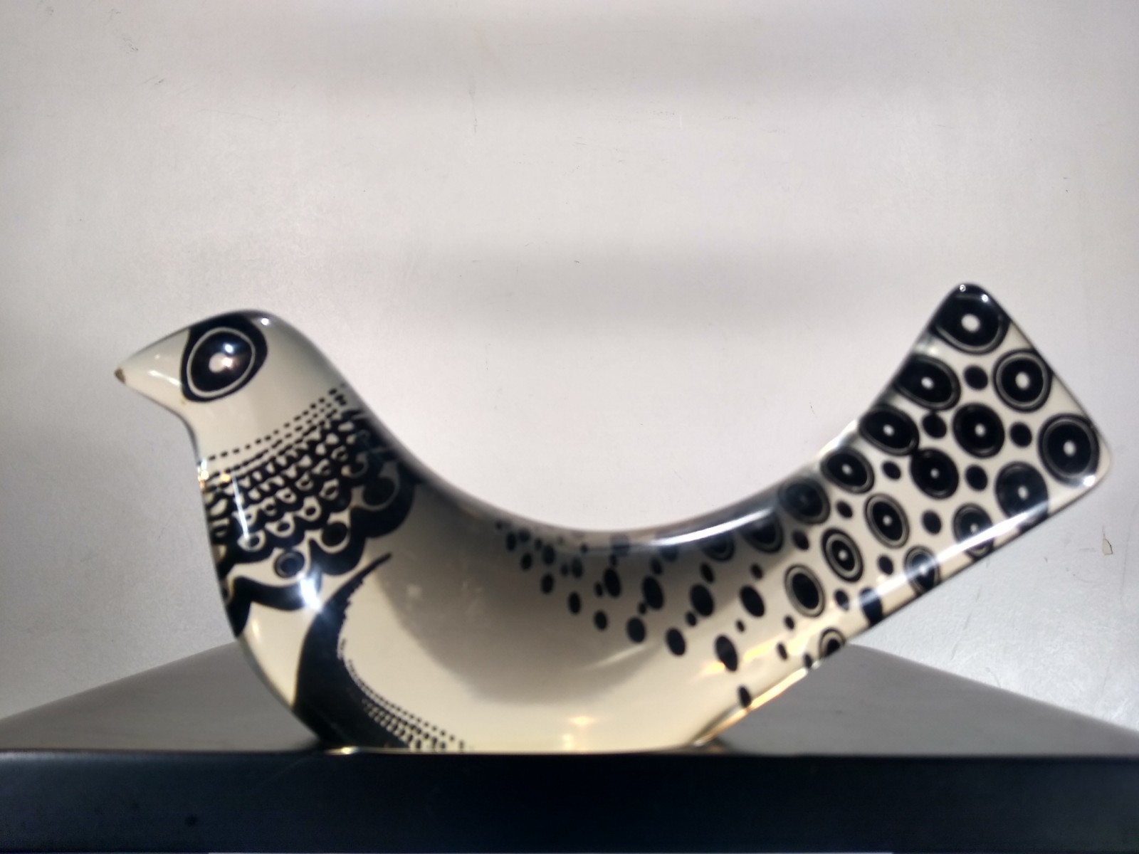 Abraham Palatnik Lucite Acrylic Op Art Bird Sculpture Vtg Modern Brazil MCM 8.5&Prime;