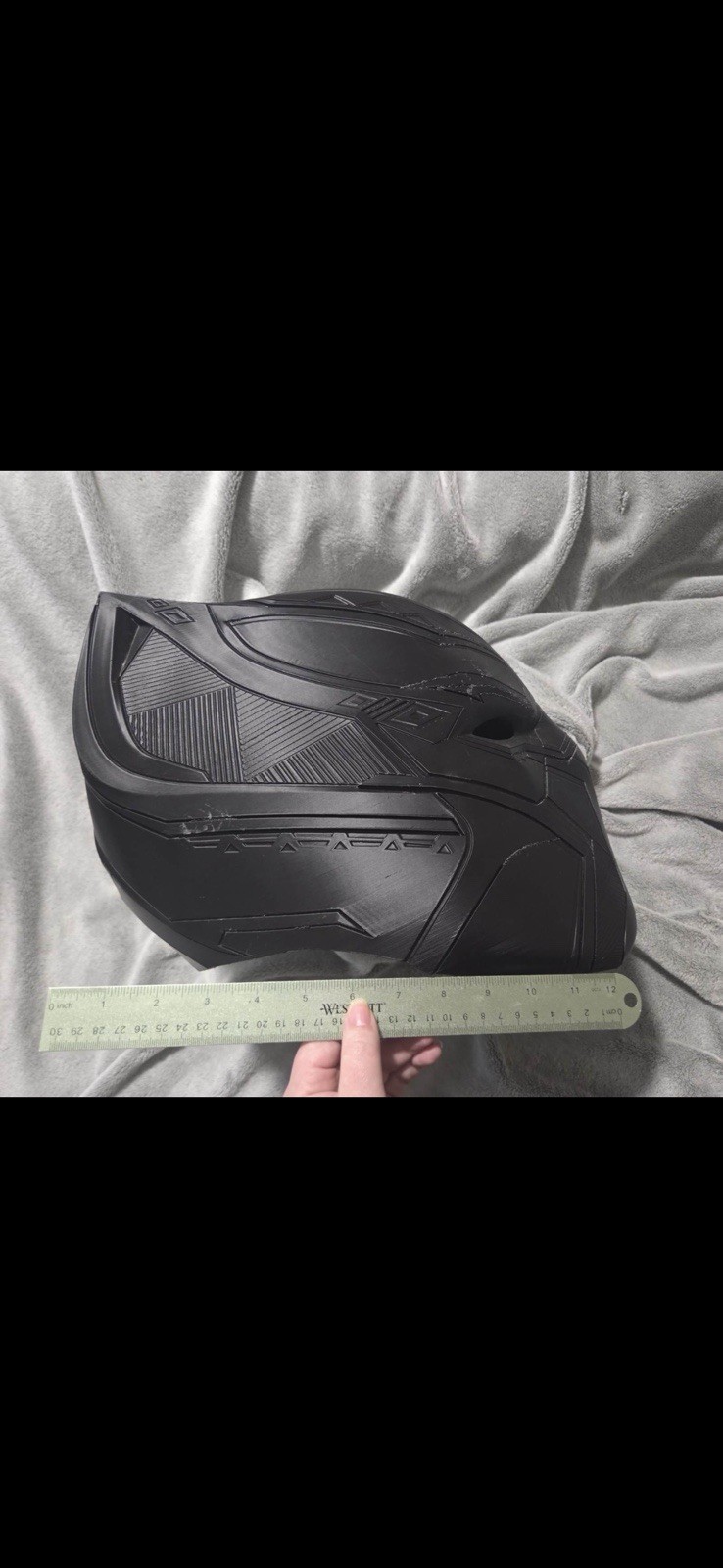 Black Panther Display Helmet 3D Print