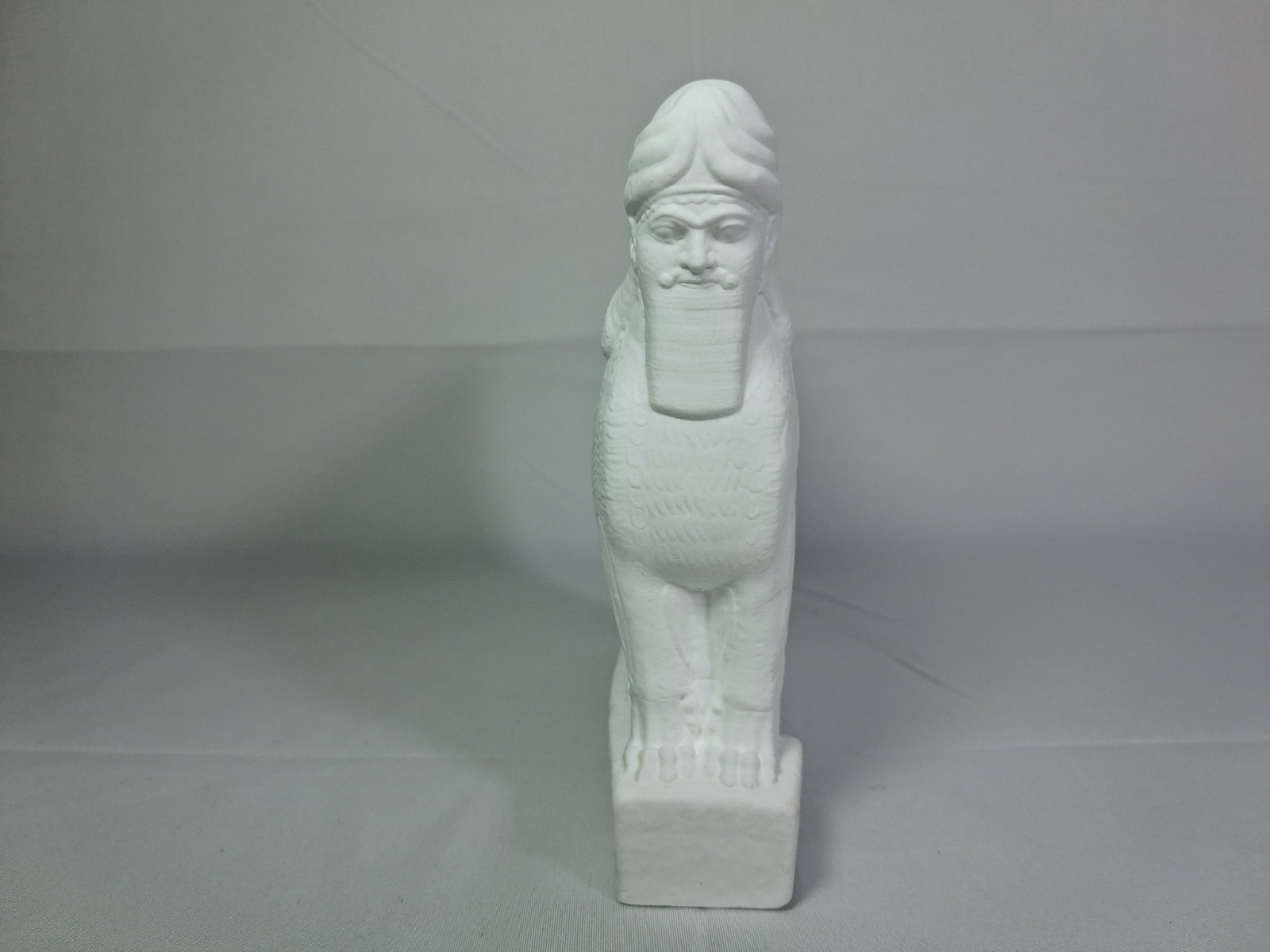 Lamassu Mesopotamia Mythological 3D Printed Statue Sculpture Pure White Nice