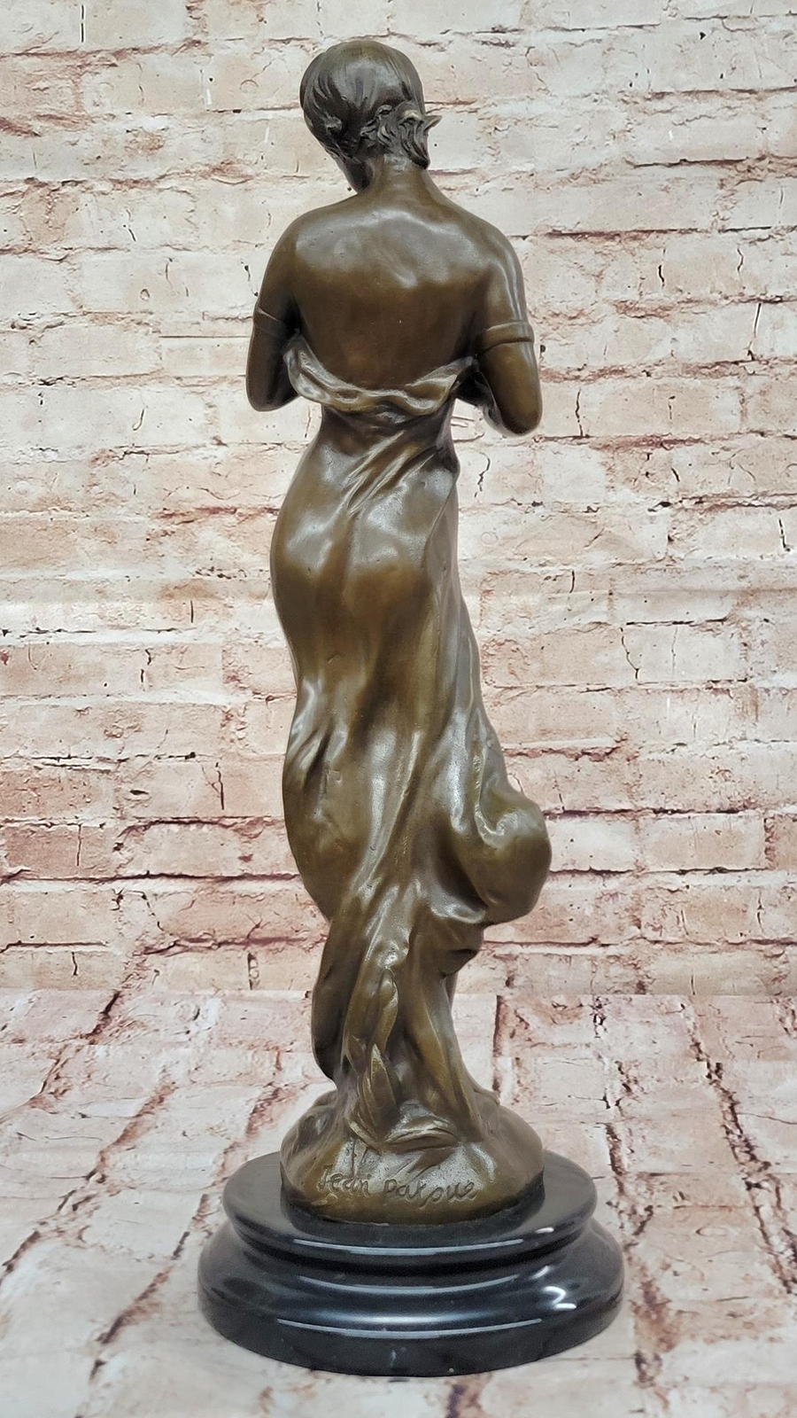 Handcrafted Fine Nude French Bronze Sculpture Standing Woman Production Statue
