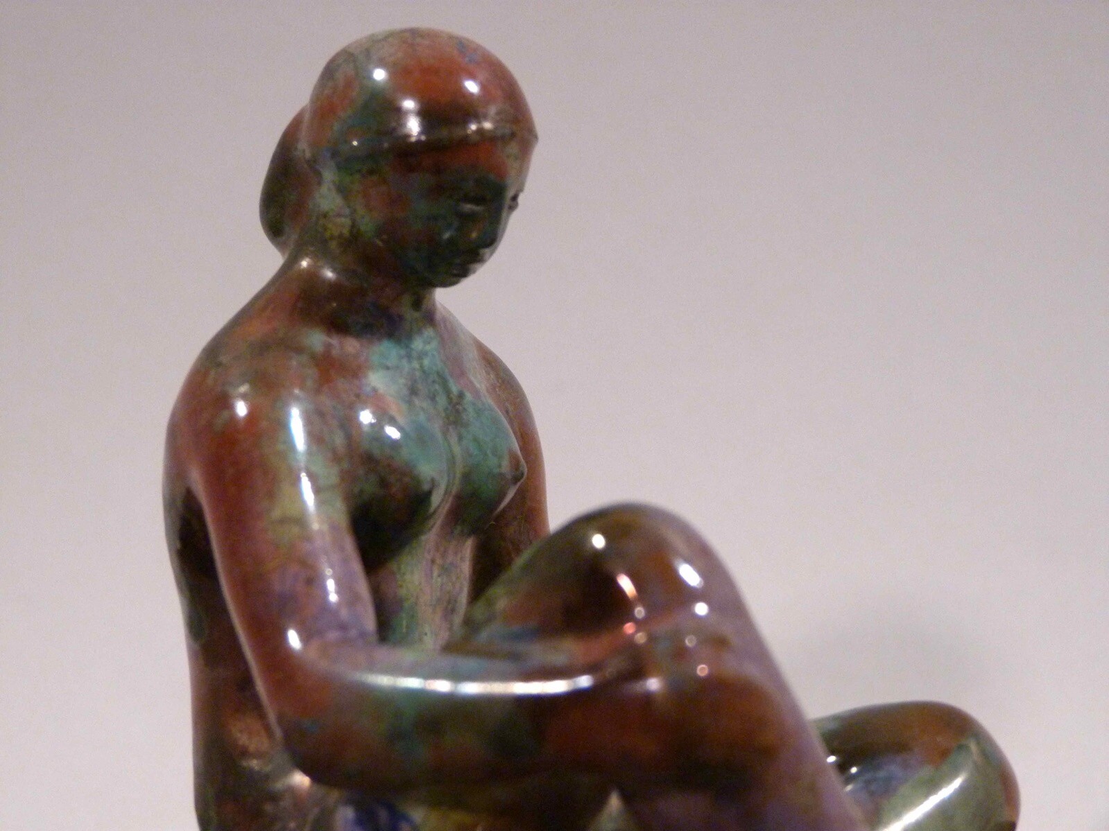 by3/6 Alfred Lörcher Small Sculpture ~ 1924 Squatting