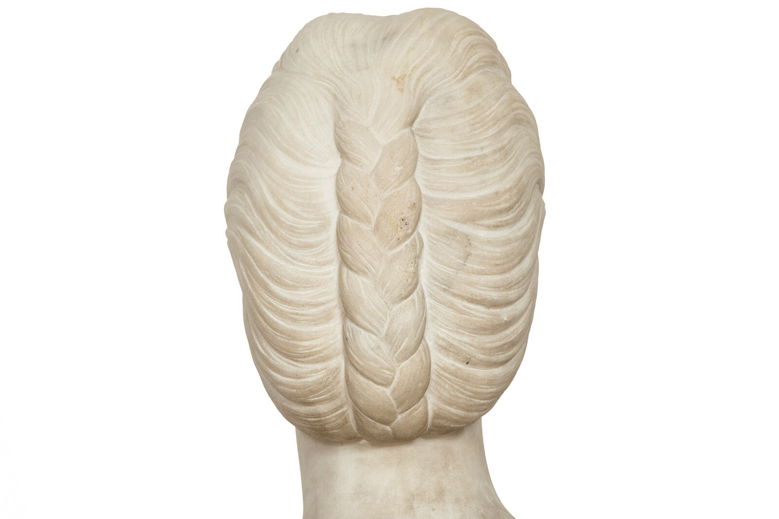 English Antique Marble Bust “Lady Layard” by John Warrington Wood ca. 1870