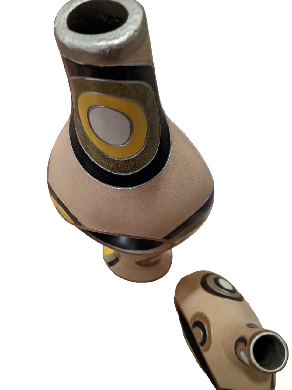 Artmax Sculptural Vase Set of 3 by Richard Chan Modern Retro Decor RARE