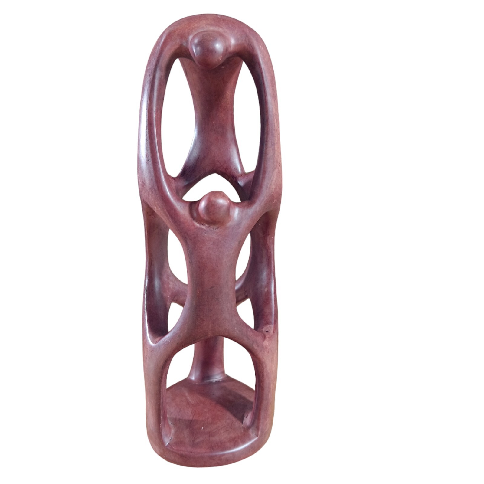 Soapstone Hand Carved Family Tree People Friends Support Figure Endearing Love