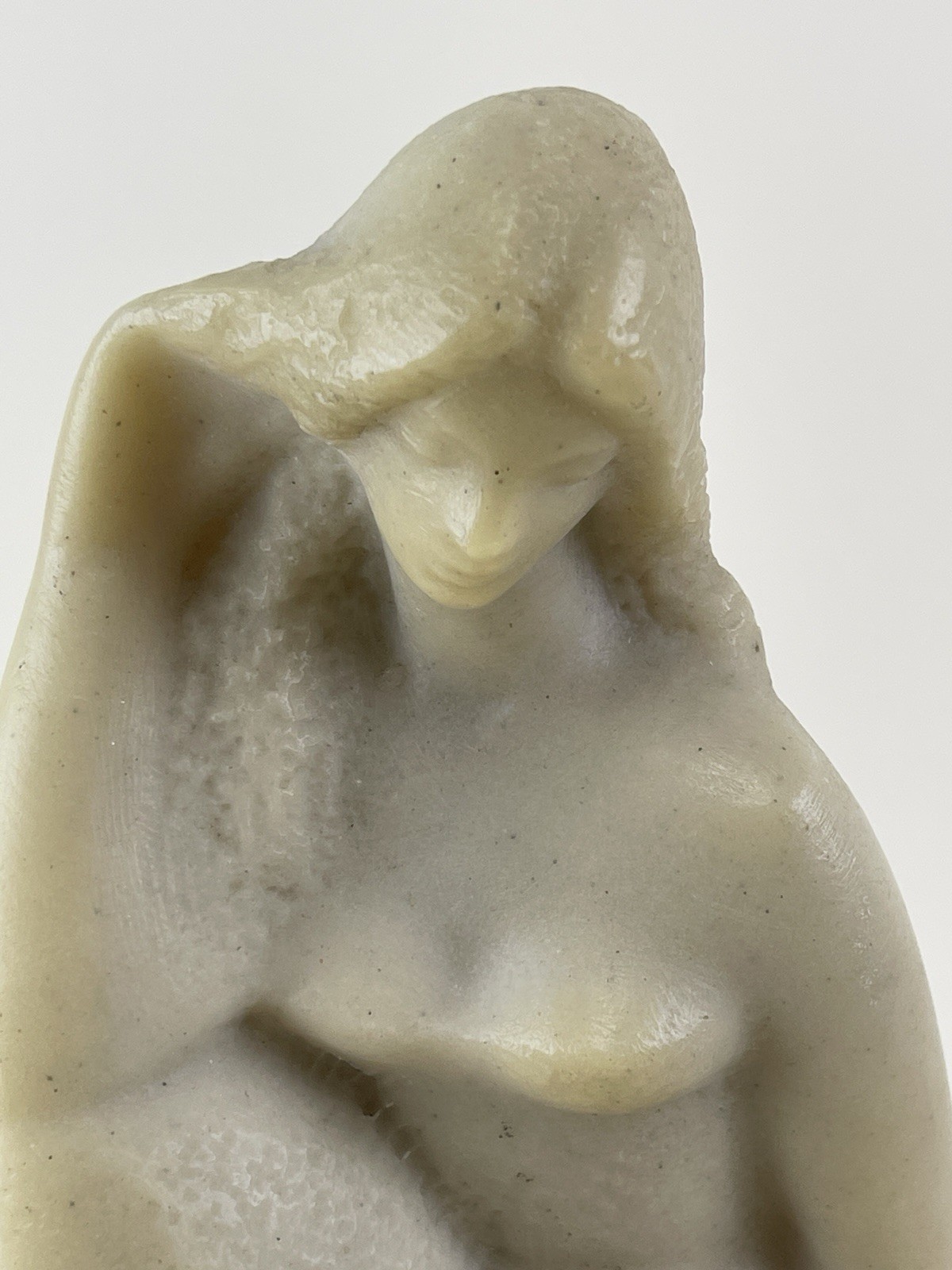 V Glinsky Nude Female Sculpture ‘The River’ 1960’s MCM Modernist Vintage 12”