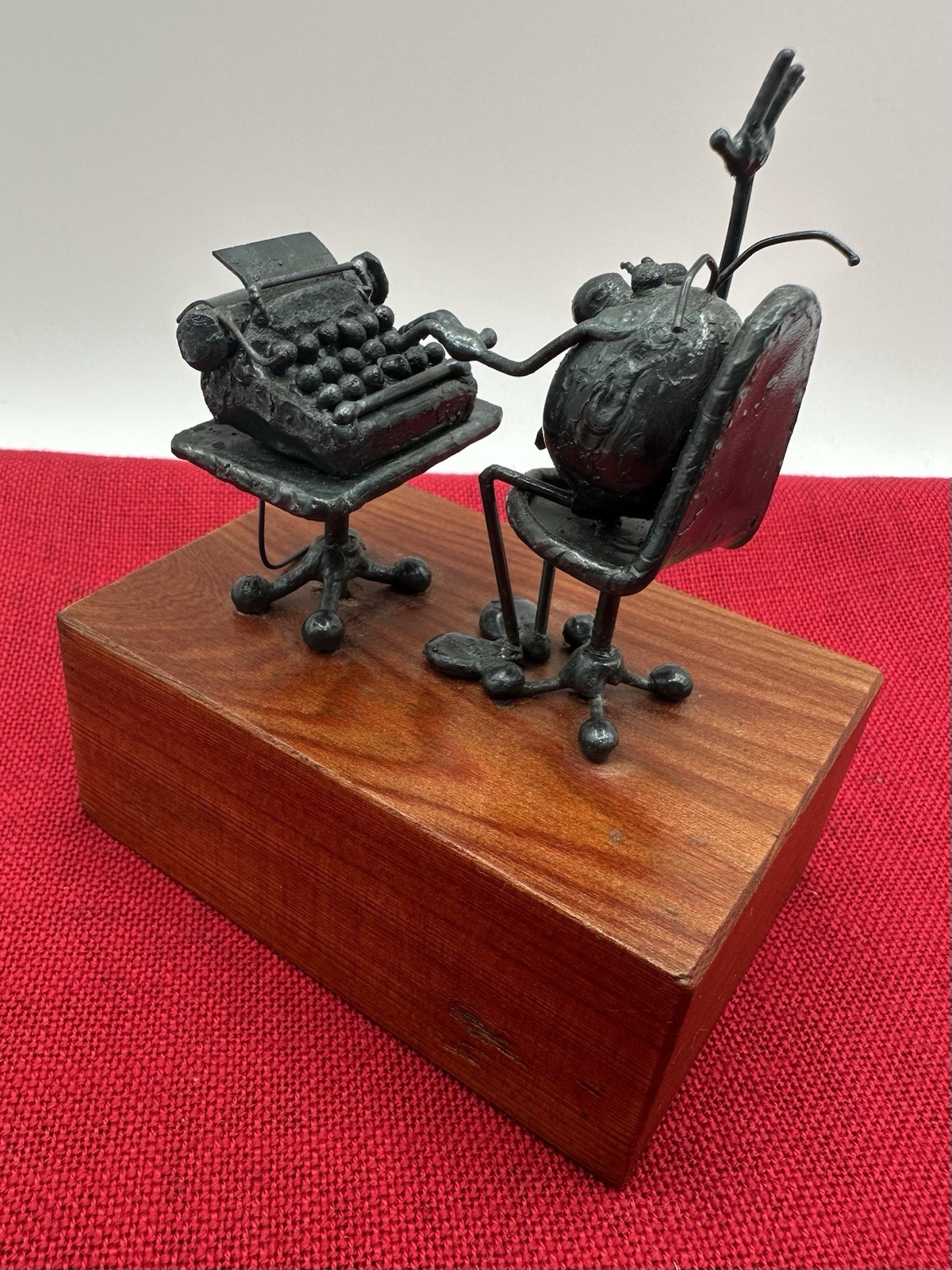 Greg Quayle Sand Flea Metal Sculpture 1983 Computer Bug Office Grass Valley, CA
