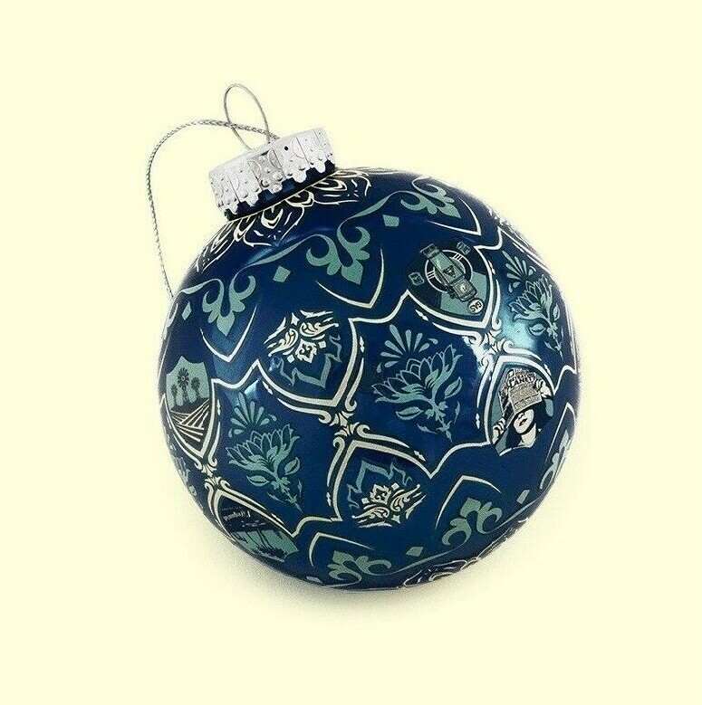 Shepard Fairey 2018 Xmas Ornament Earth Crisis Globe Paris Eiffel Tower Obey