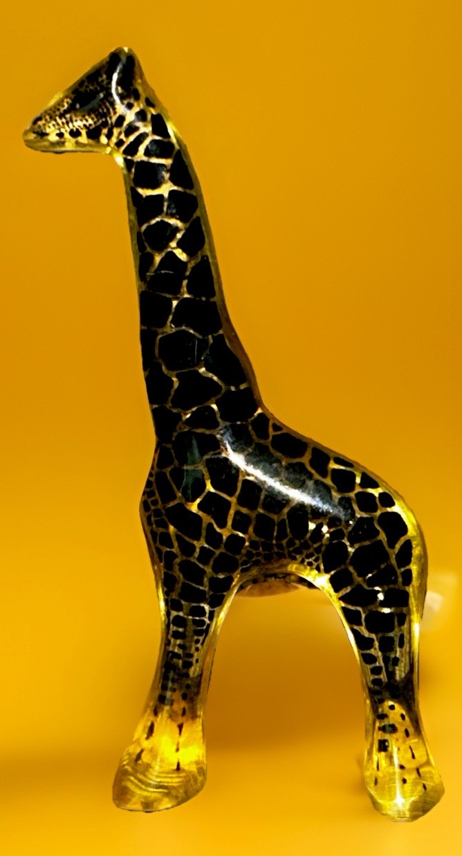 Palatnik Giraffe Lucite Acrylic Sculpture Made In Brazil MCM Figurine