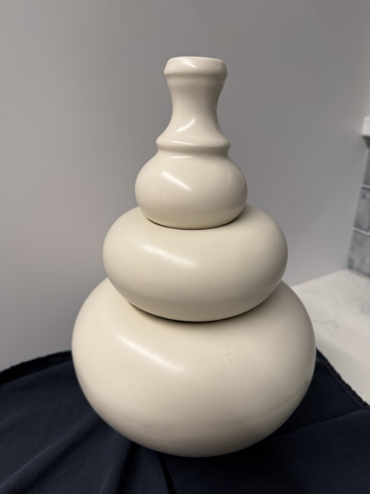 Klein Reid Pillow Stack Ceramic Sculpture . From First Production Run In 1999.