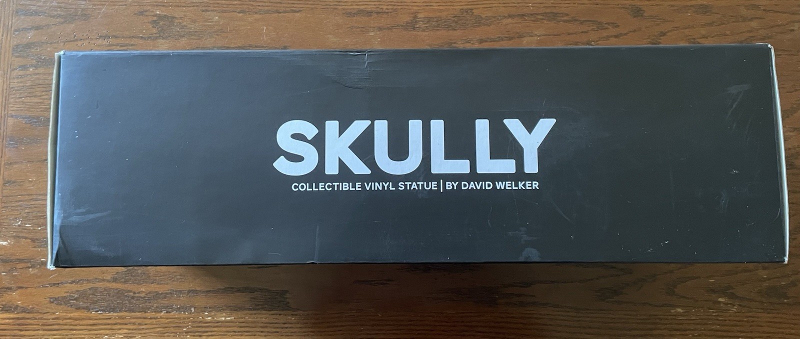 Skully Silver Vinyl Statue 2016 David Welker 22” Sculpture Limited Edition NIB