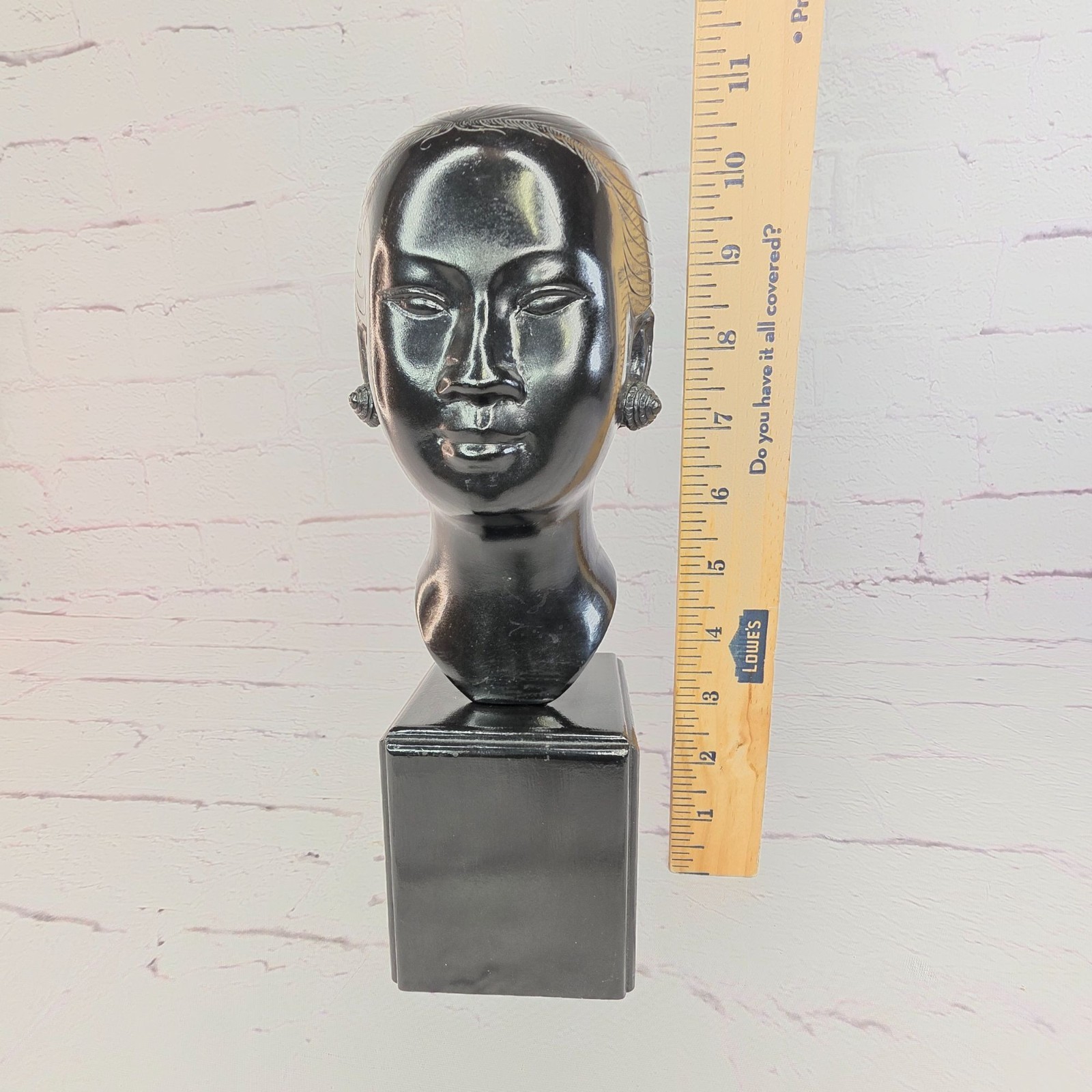 Vintage Nguyen Thanh Le Vietnamese 1919-2003 Bronze Bust Vietnamese Asian Woman