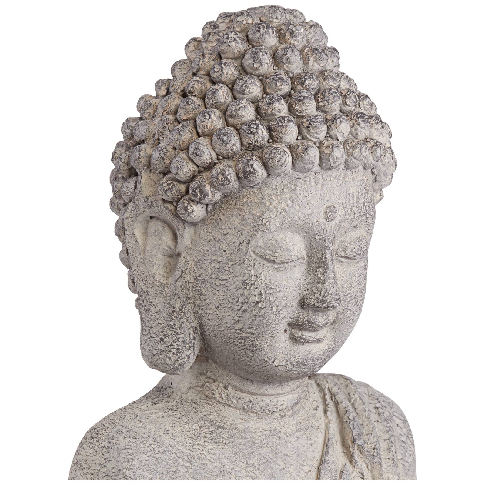 Asian Outdoor Statue 32&Prime; Standing Buddha Yard Garden Patio Deck Home Entryway