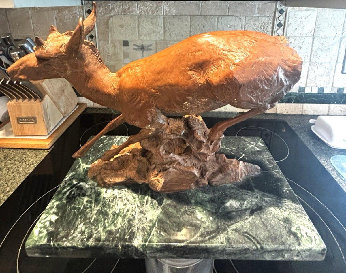 Vince Valdez Wyoming 1996 Antelope American Pronghorn Bronze Sculpture 3/50