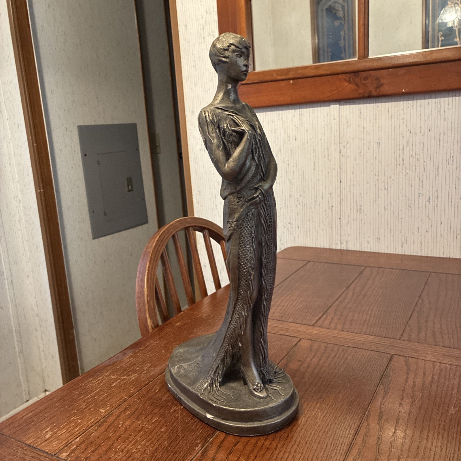 Vintage Austin Production ‘83 Sculpture Art Deco Woman after Vallery 17&Prime;