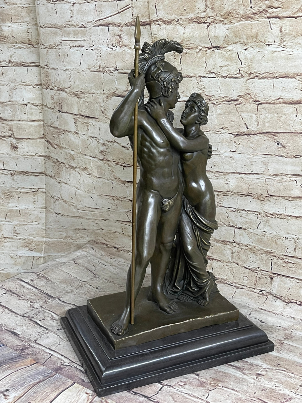Lunt Ares and Aphrodite (Mars and Venus) Figurine Hot Cast Sculpture Figure