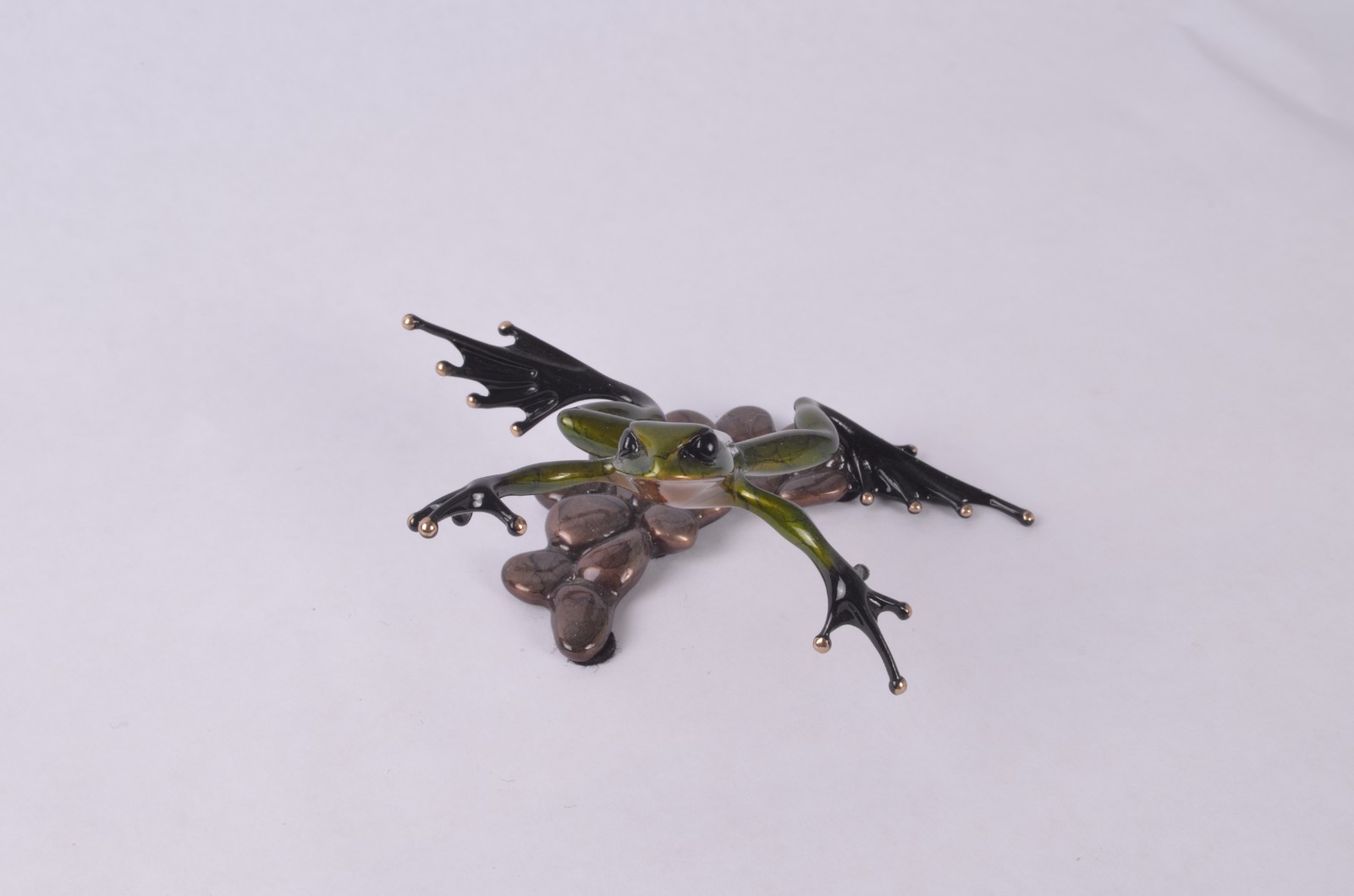 Tim Cotterill Steppin Stone Green Bronze Frog Limited Edition – PRISTINE