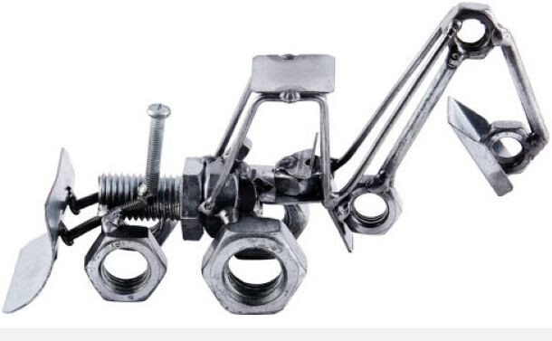BACKHOE Hand Made Welded Art