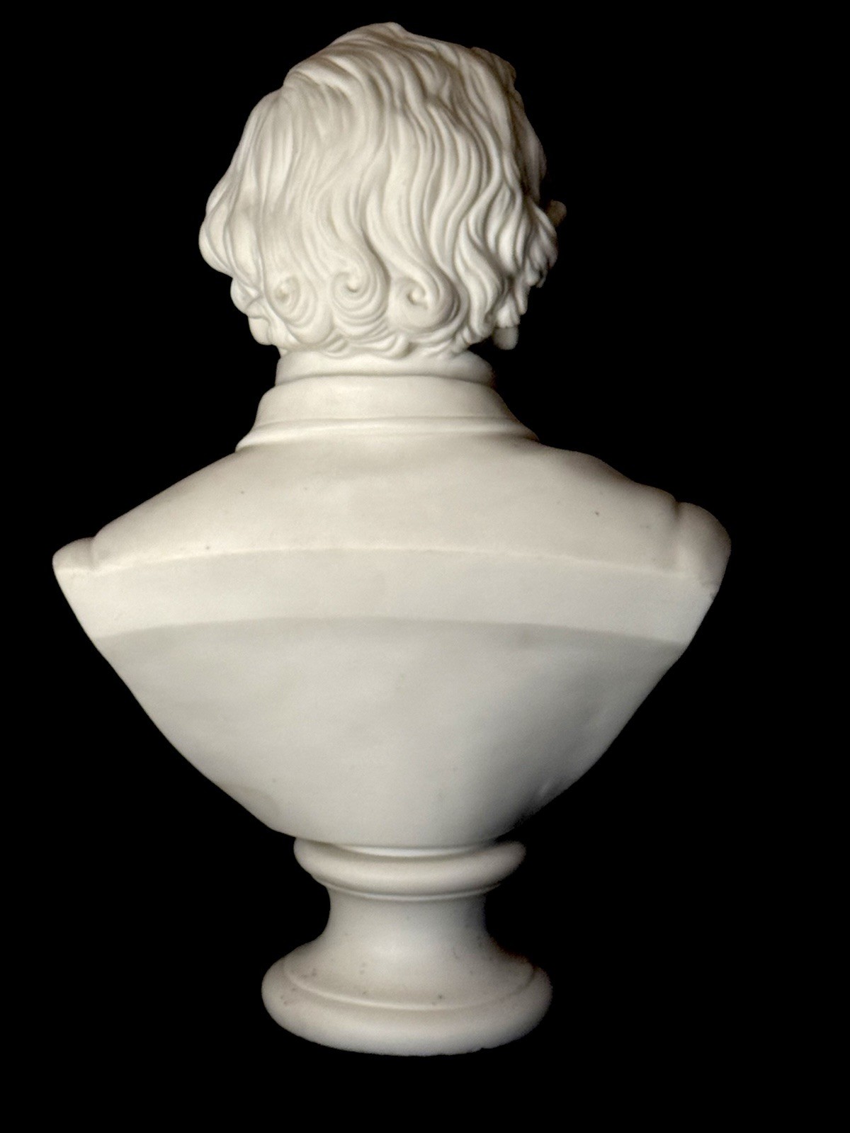 Rare Antique Parian BENJAMIN DISRAELI (1704-1881) Bisque Portrait Bust Statue
