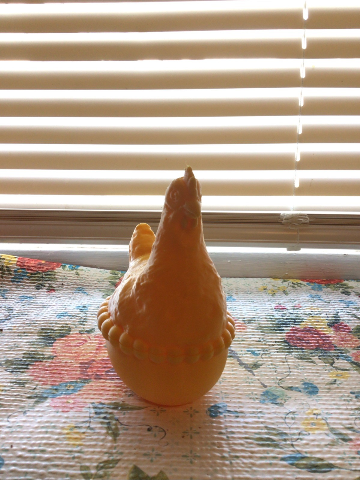 Yellow PLA Chicken Crock FDM 3D Printed 4.5”