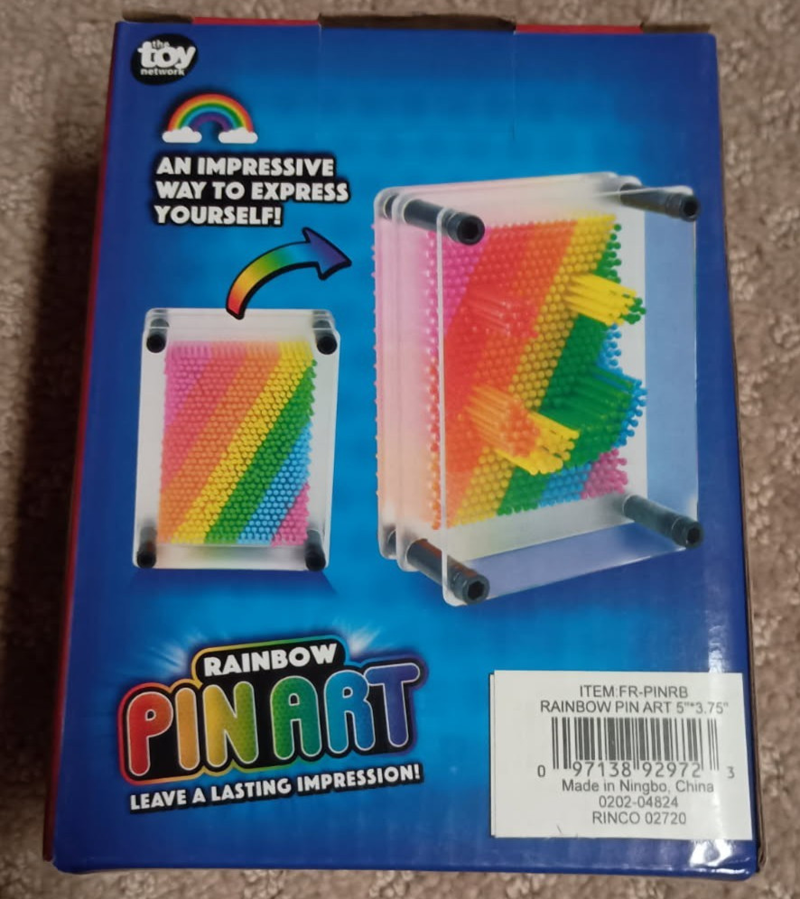 NEW Lot of 2 Toys: Rainbow Pin Art and Slinkie that Glows