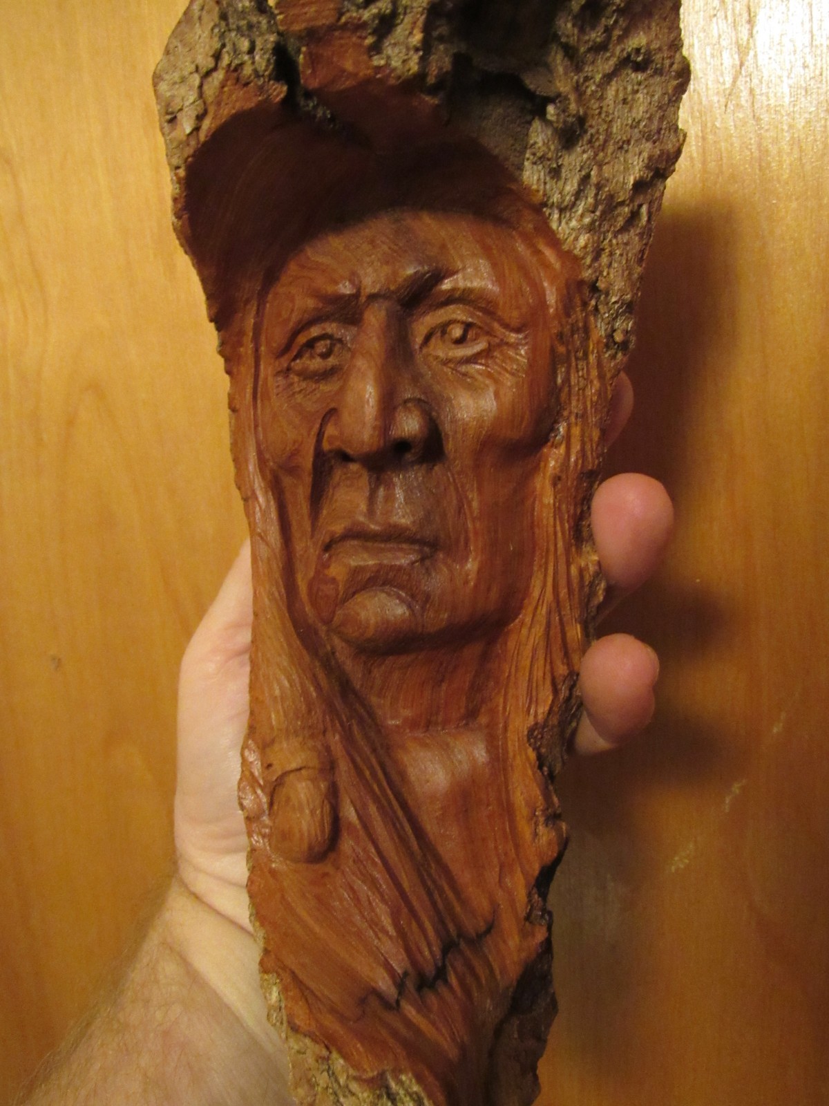 Wood Spirit Carving Wood Spirit Native American Indian Eagle Wind in My Spirit