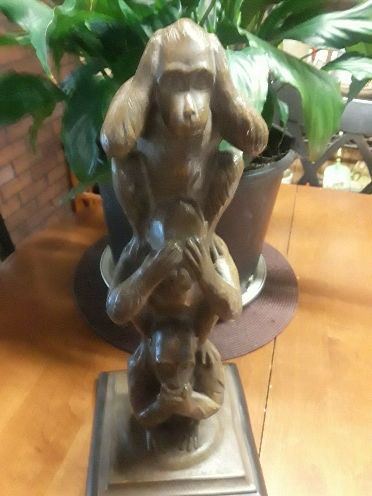 3 wise monekys Milano Designs Statue 16 inches collectable