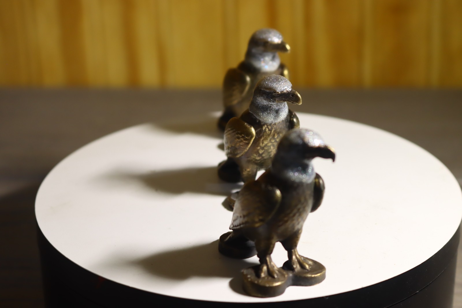 Solid Bronze American Bald Eagle Statue 2.25&Prime; Inches Tall