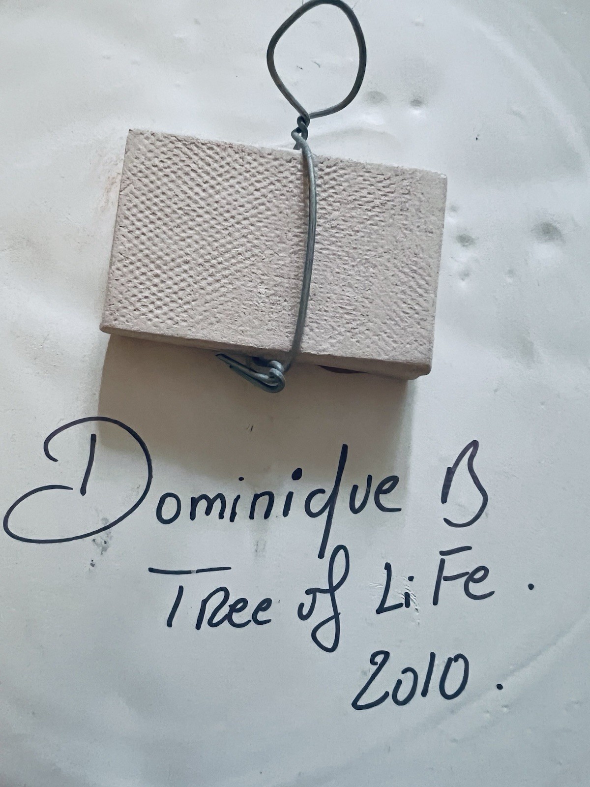 Dominique Blain Ceramic Sculpture Wall Plate « Tree Of Life” 2010. Artist Signed