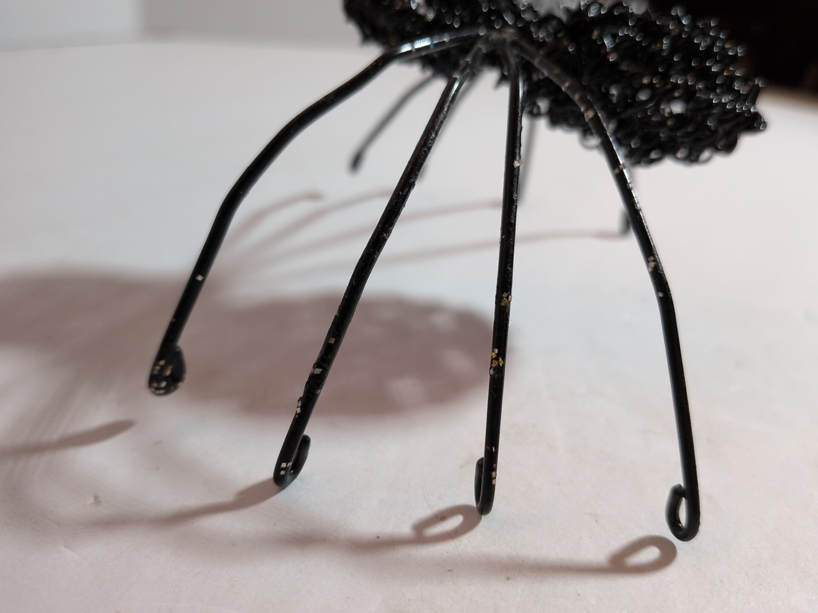 Decorative Wire Spider Sculpture 2.25&Prime;T 3.5&Prime;L 5.5&Prime;W