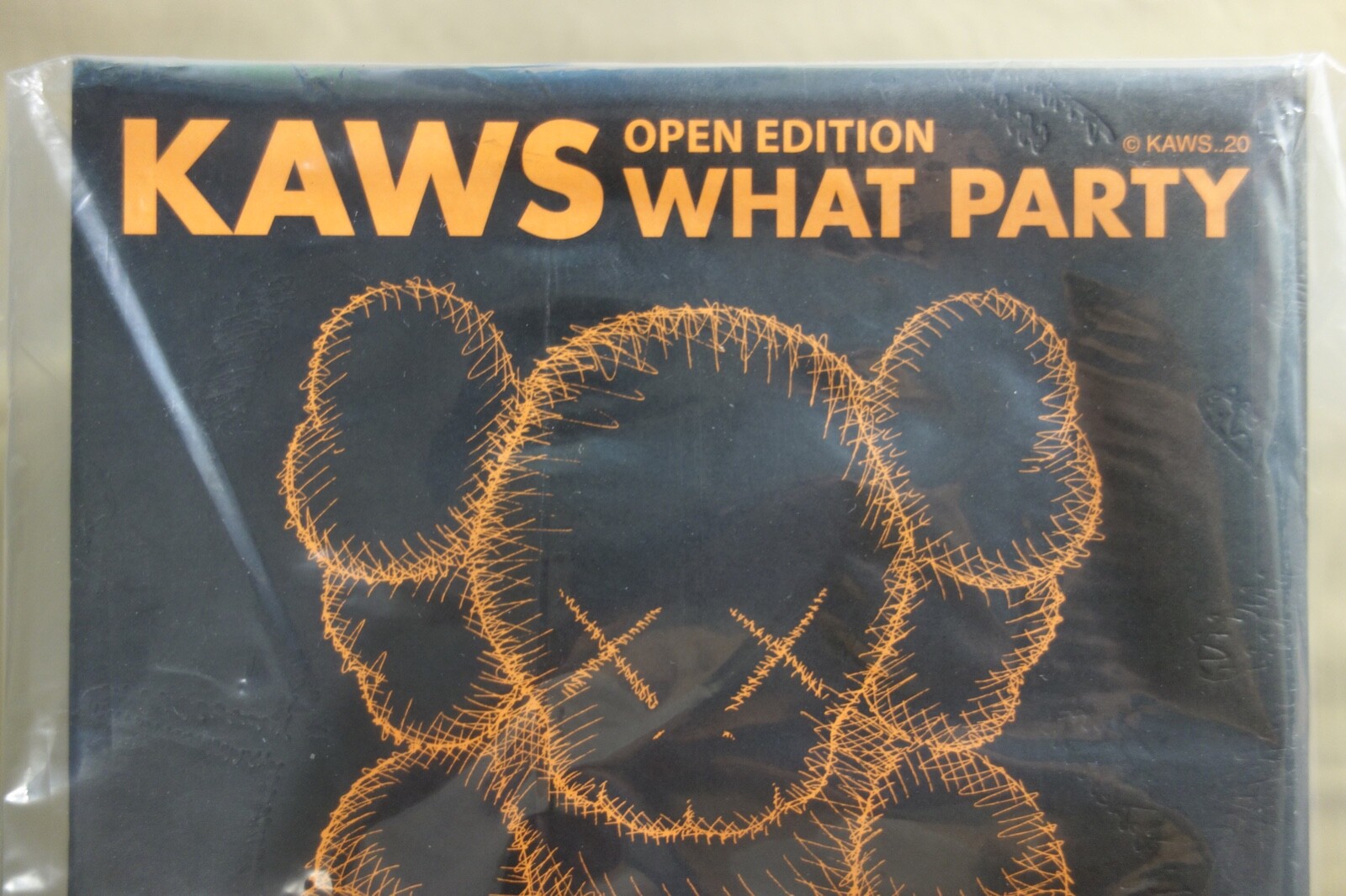 Kaws Medicom Toy Open Edition « What Party » Orange, 2020
