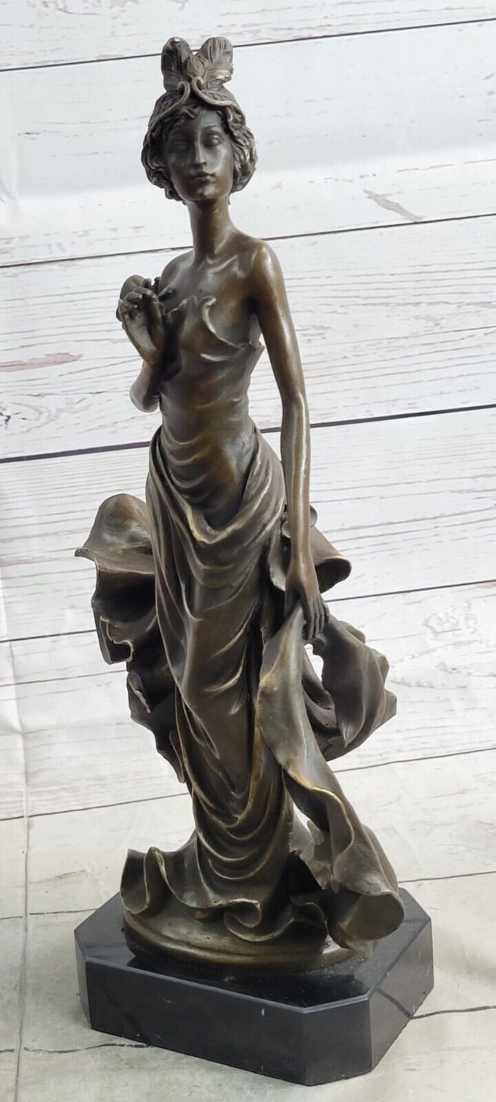 Original Artwork 1920&rsquo;s Flapper Girl Dancer Bronze Fashion Model Sculpture Sale