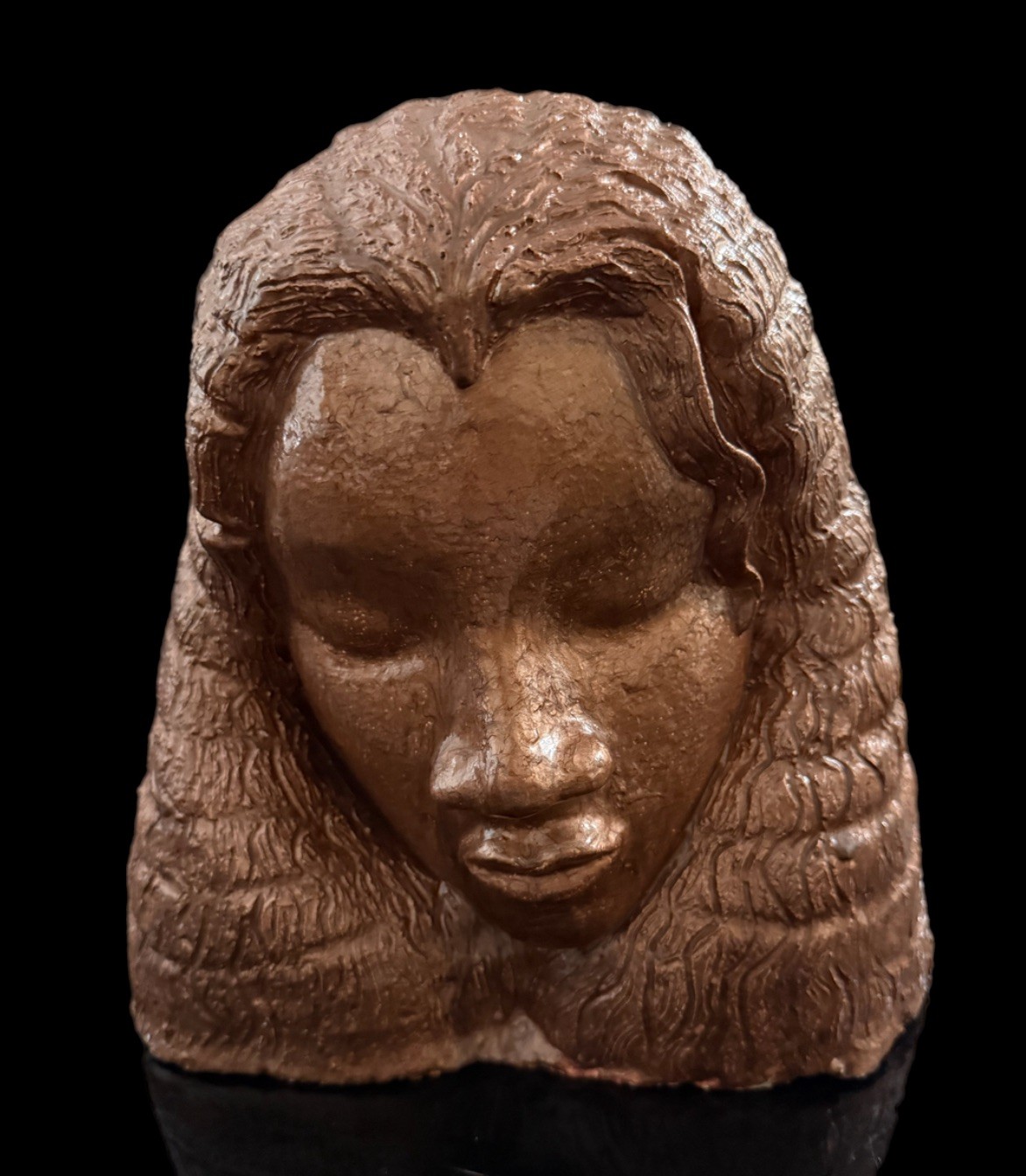 Girl Full Size ceramic bust /Head Sculpture Limited Edition Signed 5/25