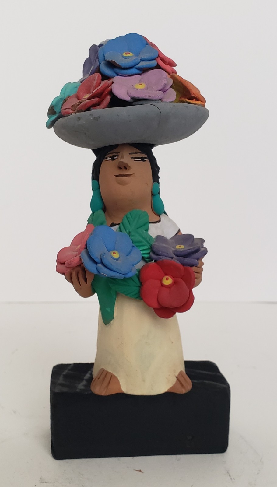 Josefina Aguilar Flower Seller Mexican Folk Art Muñeca Signed Museum