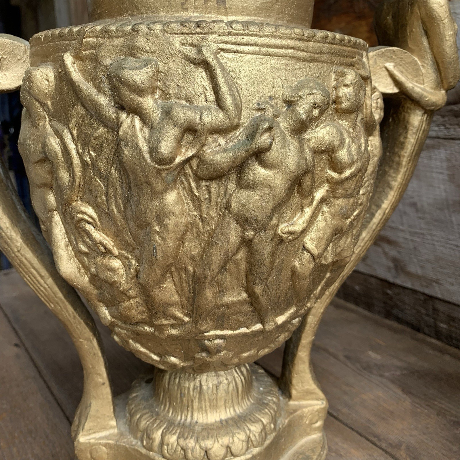Ancient Roman Trophy Sculpture 2 Vases Alva Museum – TJ Max Repro 15.5”T Ceramic