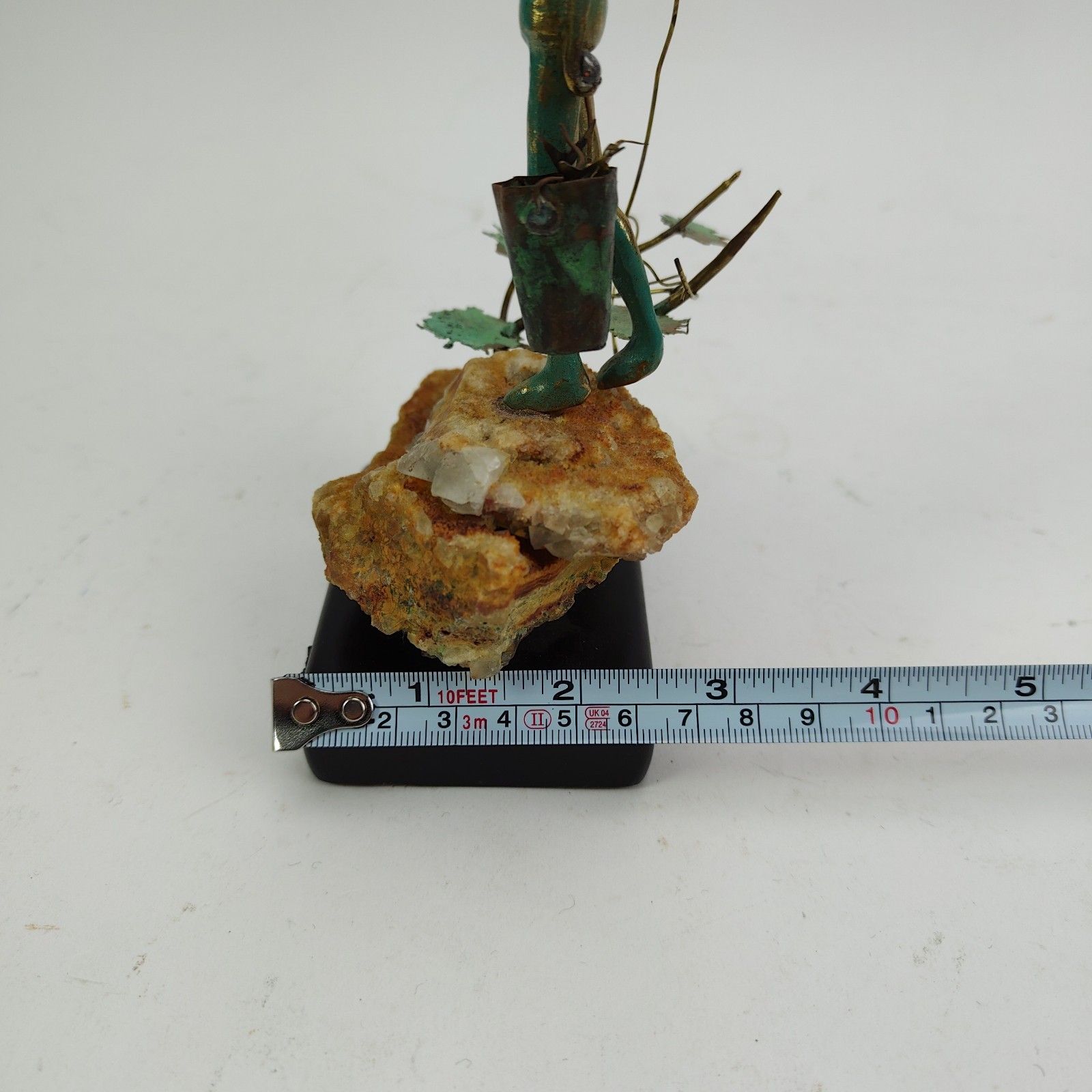 Malcolm Moran Bronze Sculpture Fishing Boy Figurine Signed MCM Art Vintage 1972
