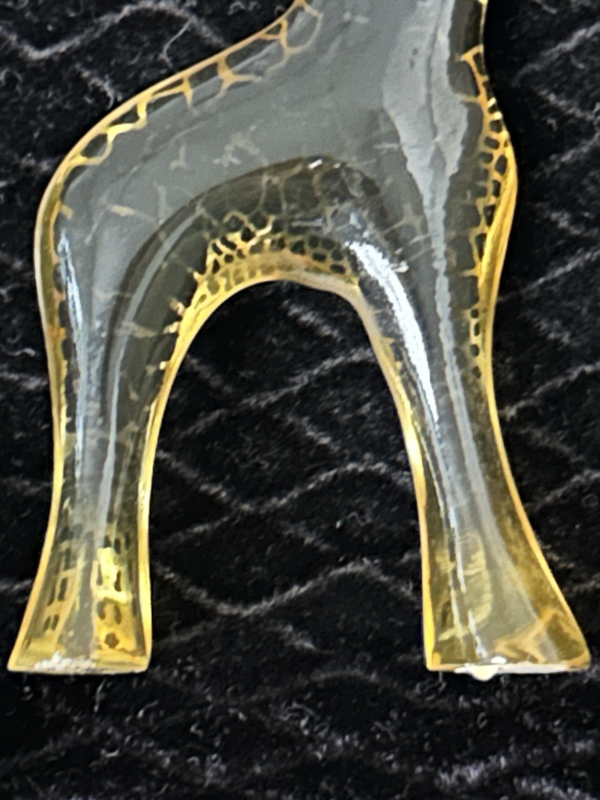 Palatnik Giraffe Lucite Acrylic Sculpture Made In Brazil MCM Figurine