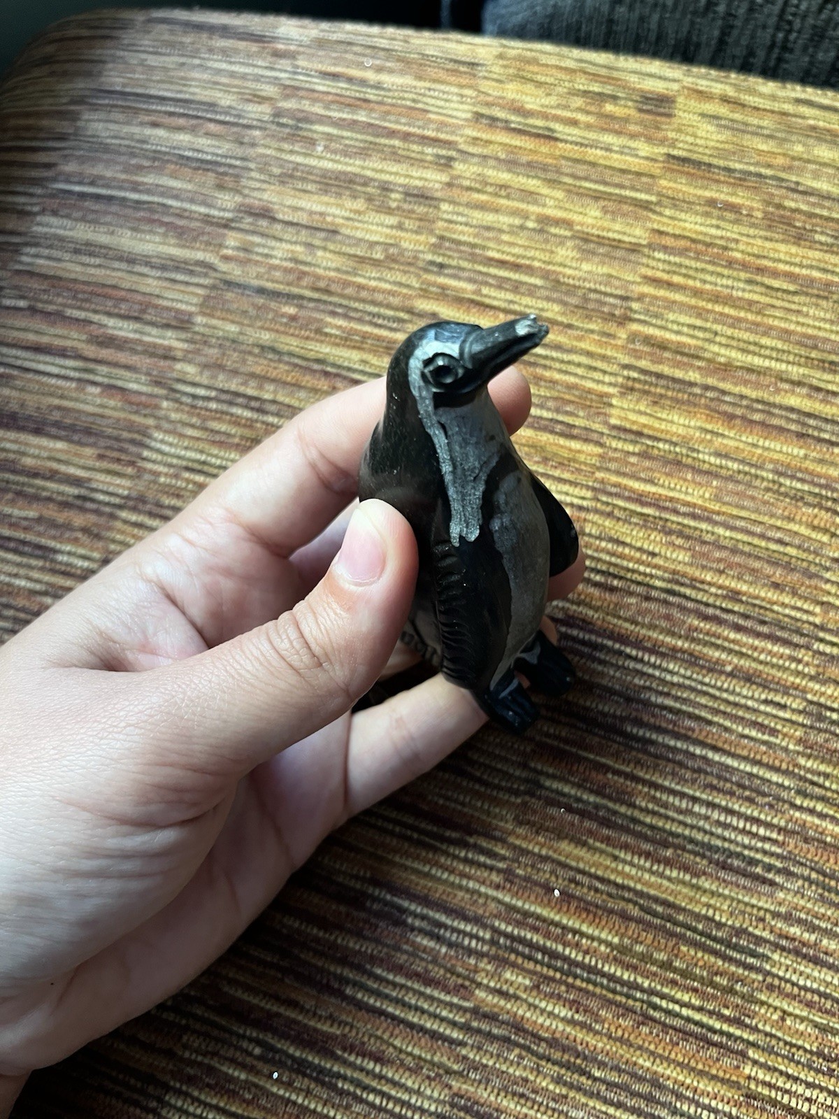 Inuit Art Soap Stone Hand Carved Penguin 3.75” Vintage Unsigned