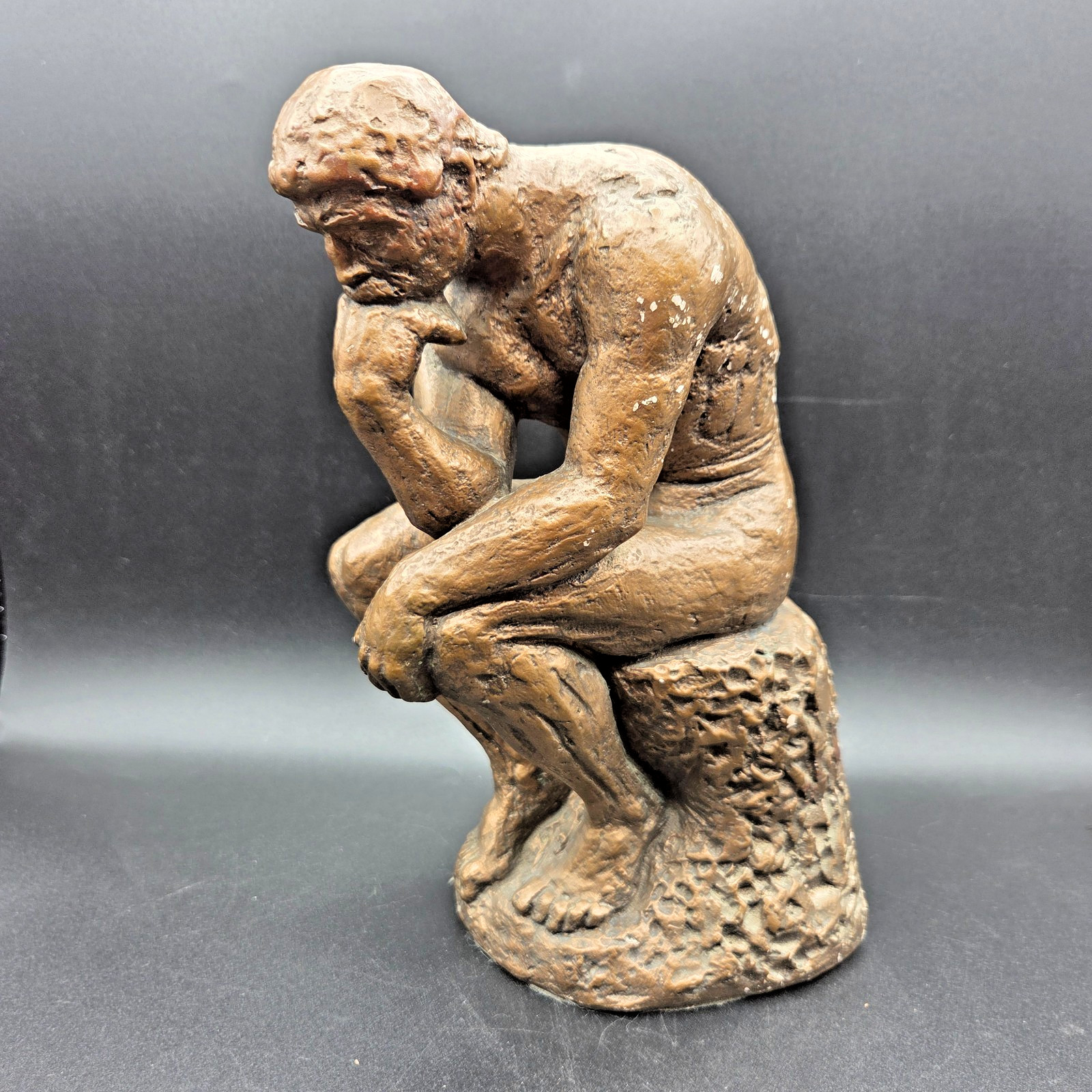 Vintage Austin Productions The Thinker Statue 9.5&Prime; Rodin 1961