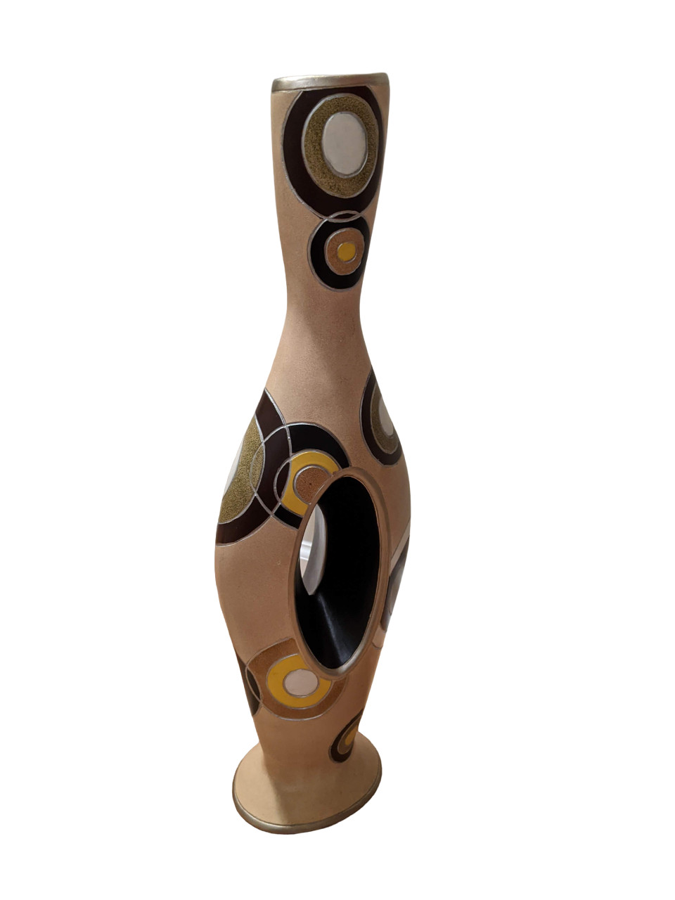 Artmax Sculptural Vase Set of 3 by Richard Chan Modern Retro Decor RARE