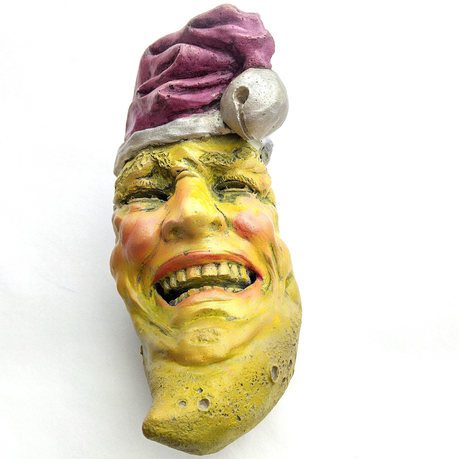Laughing Moon, Unique Moon Man Sculpture, Indoor-Outdoor Wall Sculpture