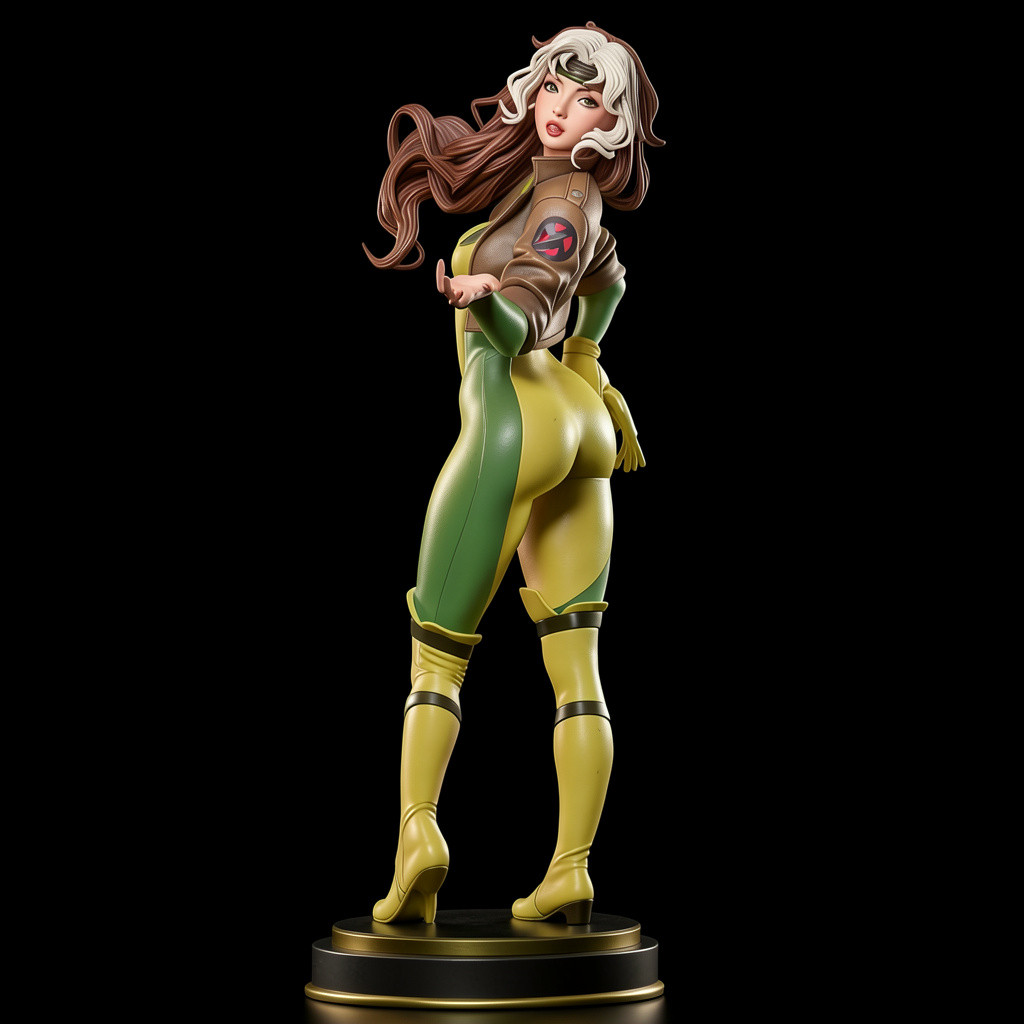 Rogue Beautiful X-men V2! 3D Printed 16k Res! HandPainted or Unpainted!