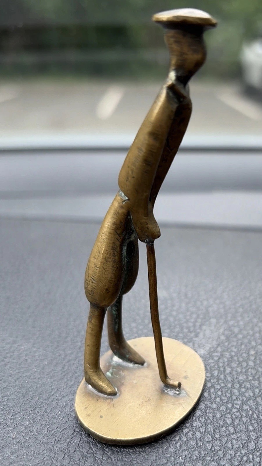 Golf-BronzeBrass sleek lines, Golfer Statue-Possibly Hagenauer ?1930&rsquo;s