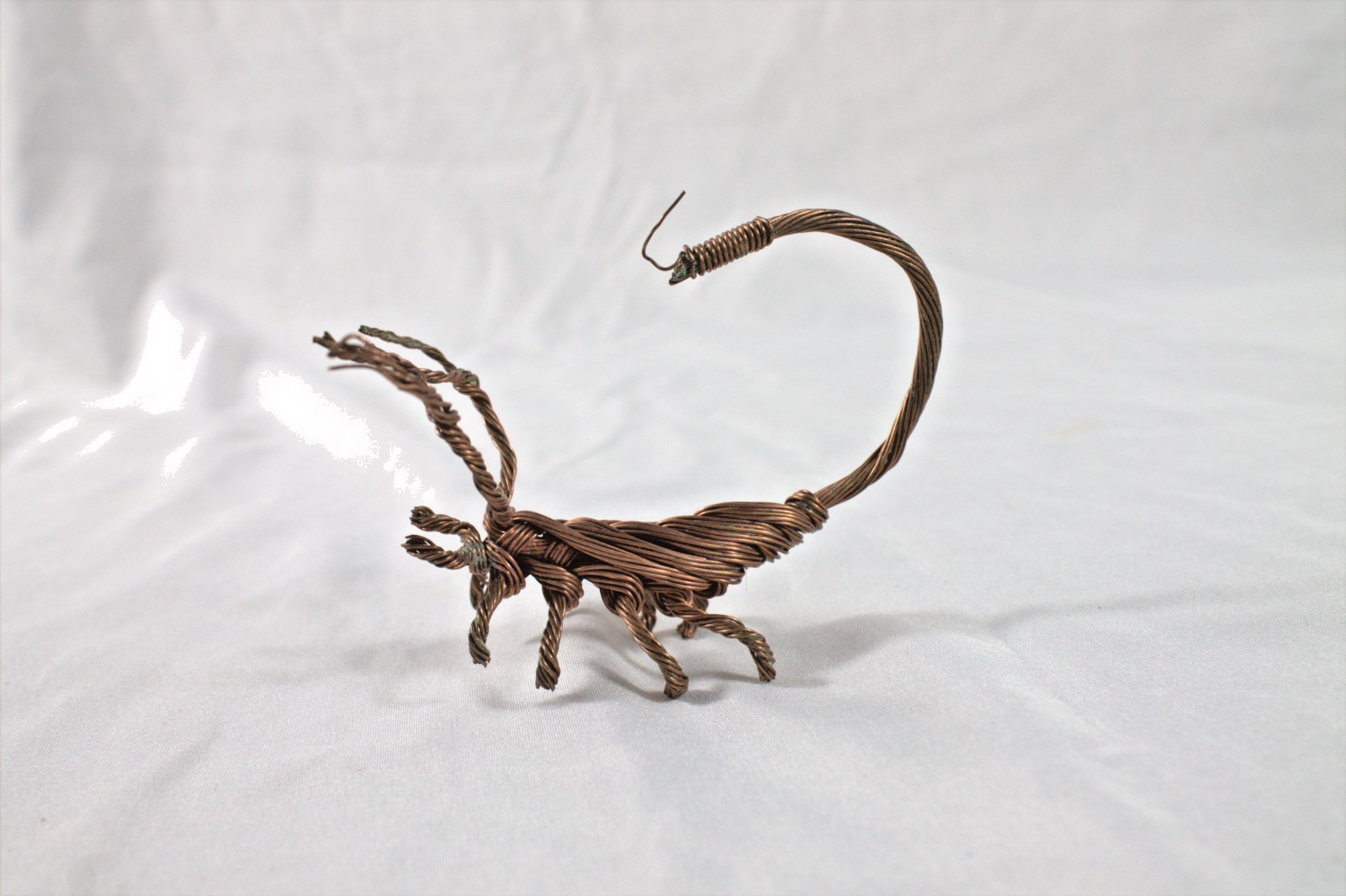 Copper Wire Scorpion Metal Art – 4 inches long handmade twisted copper wire