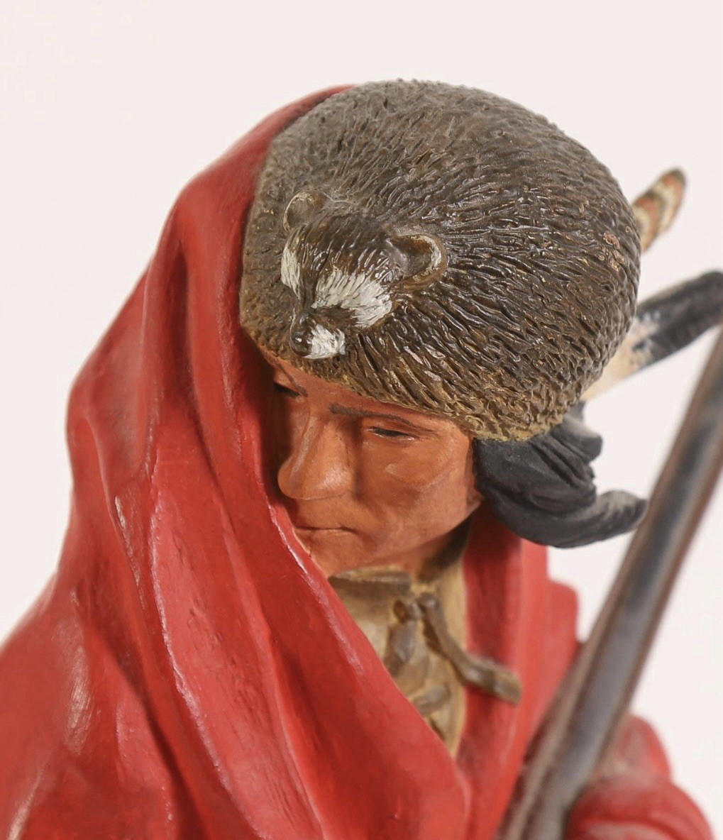 Harry Jackson (1924-2011), Iroquois Guide II, Patinated Bronze