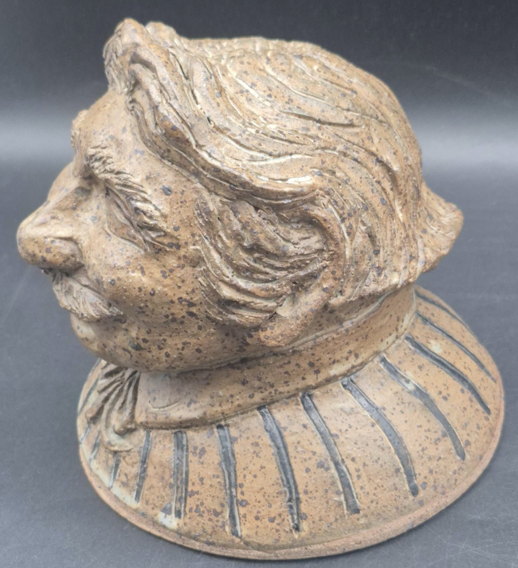 Pottery Sculpture Of A Man&rsquo;s Face By Ondre
