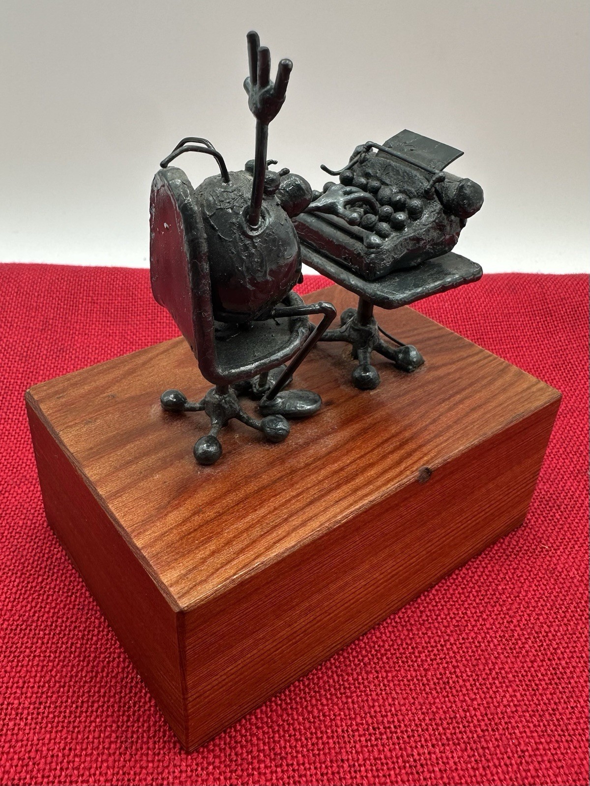 Greg Quayle Sand Flea Metal Sculpture 1983 Computer Bug Office Grass Valley, CA