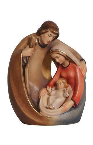Nativity Nativity Scene Holy Family In Hand-Painted Wood From Val Gardena