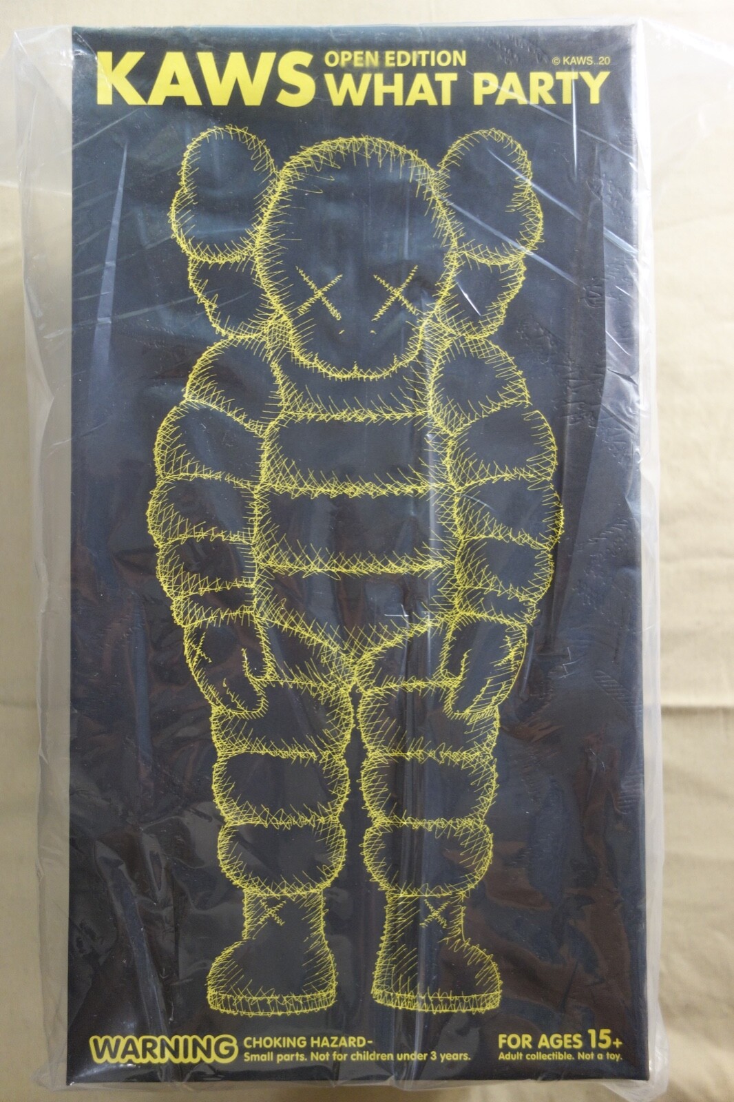 Kaws Medicom Toy Open Edition « What Party » Yellow, 2020
